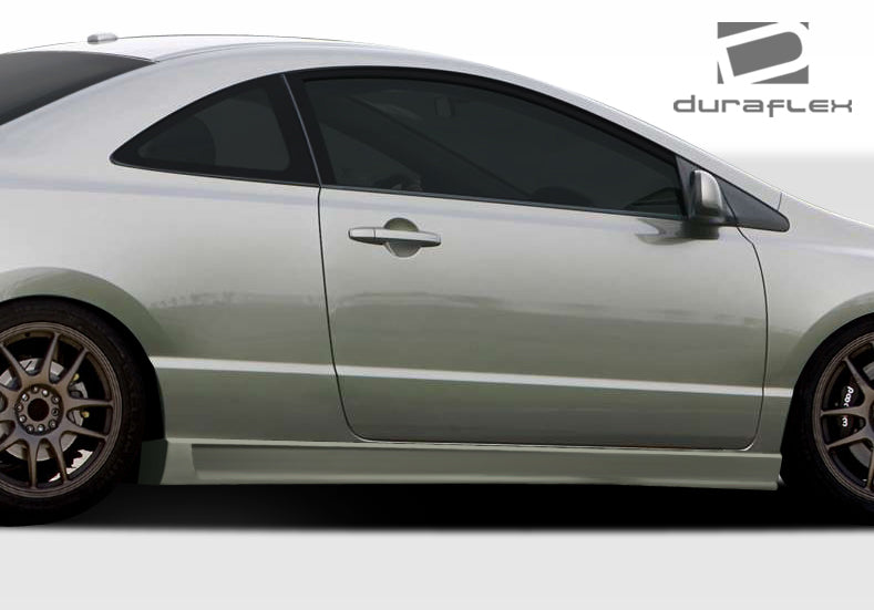 Extreme Dimensions Duraflex B-2 Side Skirts Compatible With 2006-2011 Honda Civic 2DR - 2 Piece - 106856