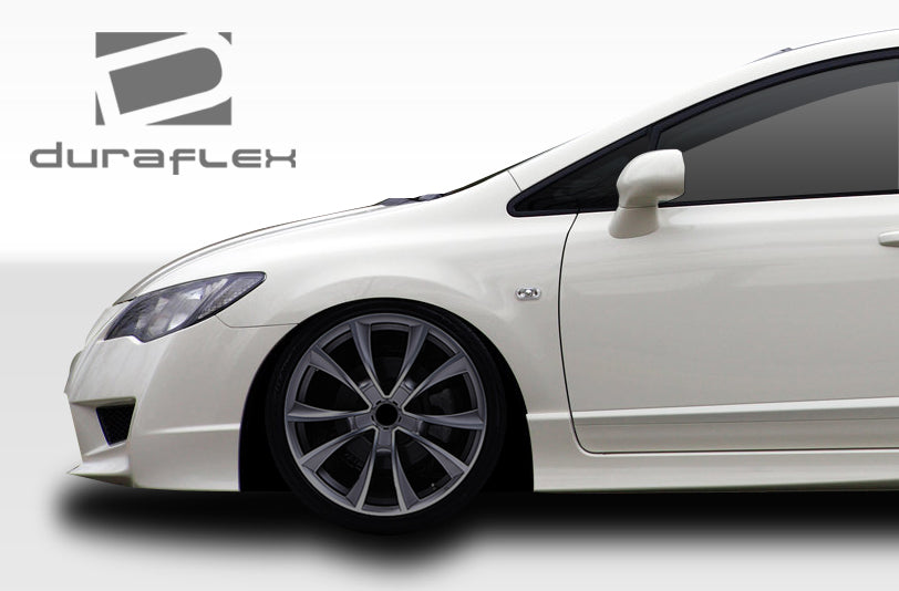 Extreme Dimensions Duraflex JDM Type R Front End Conversion Body Kit Compatible With 2006-2011 Honda Civic 4DR - 5 Piece - 107959