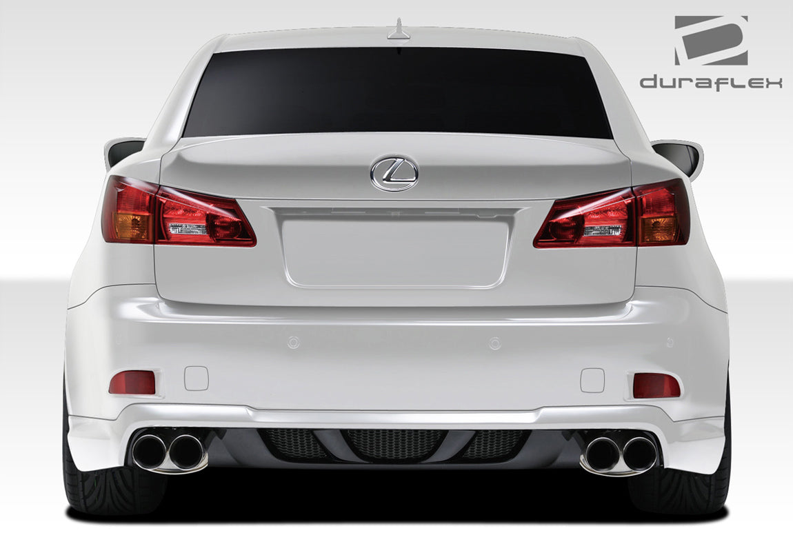 Extreme Dimensions Duraflex W-1 Rear Lip Add On Spoiler Compatible With 2006-2013 Lexus IS - 1 Piece - 108677