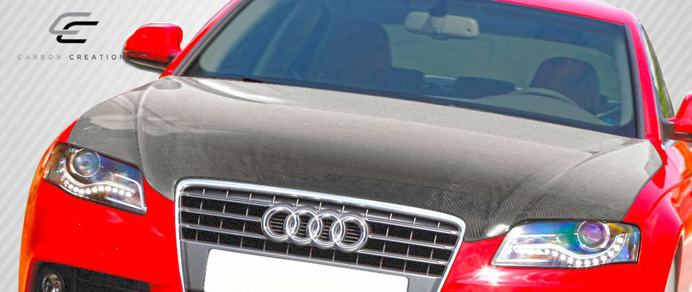 Carbon Creations OEM Look Hood Compatible With 2006-2008 Audi A4 - 1 Piece - 106274