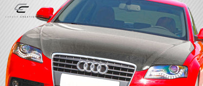 Carbon Creations OEM Look Hood Compatible With 2006-2008 Audi A4 - 1 Piece - 106274