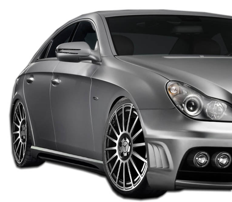 Extreme Dimensions Duraflex W-1 Side Skirts Compatible With 2006-2011 Mercedes CLS - 2 Piece - 107131