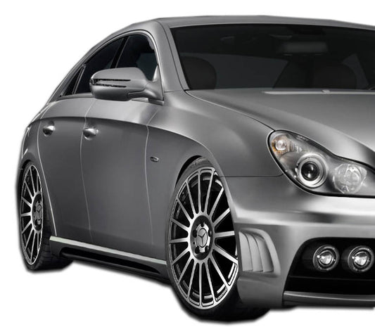 Extreme Dimensions Duraflex W-1 Side Skirts Compatible With 2006-2011 Mercedes CLS - 2 Piece - 107131