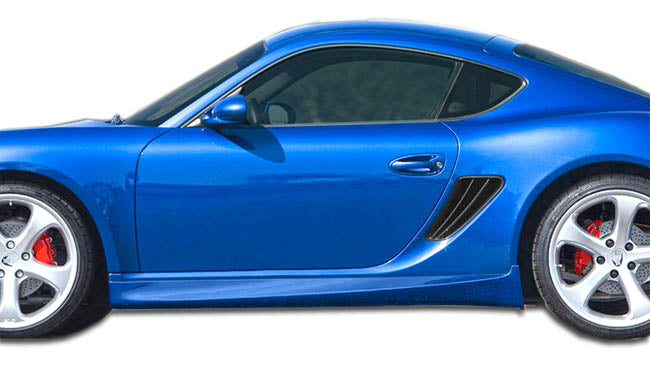 Extreme Dimensions Duraflex Eros Version 1 Side Skirts Compatible With 2006-2012 Porsche Cayman 2005-2012 Boxster - 2 Piece - 107255