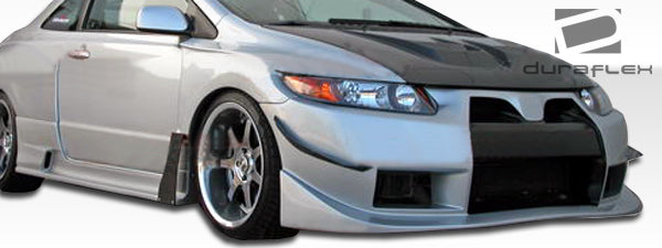 Extreme Dimensions Duraflex GT500 Wide Body Side Skirts Compatible With 2006-2011 Honda Civic - 2 Piece - 105689