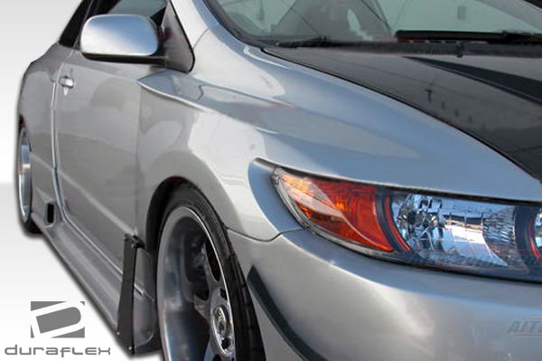Extreme Dimensions Duraflex GT500 Wide Body Side Skirts Compatible With 2006-2011 Honda Civic - 2 Piece - 105689
