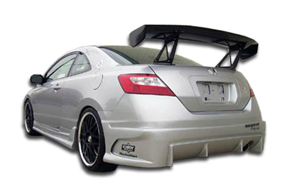 Extreme Dimensions Duraflex Raven Rear Bumper Cover Compatible With 2006-2011 Honda Civic - 1 Piece - 103333