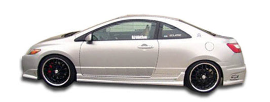 Extreme Dimensions Duraflex Raven Side Skirts Compatible With 2006-2011 Honda Civic - 2 Piece - 103334
