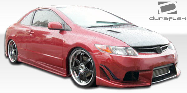 Extreme Dimensions Duraflex Sigma Side Skirts Compatible With 2006-2011 Honda Civic - 2 Piece - 104695