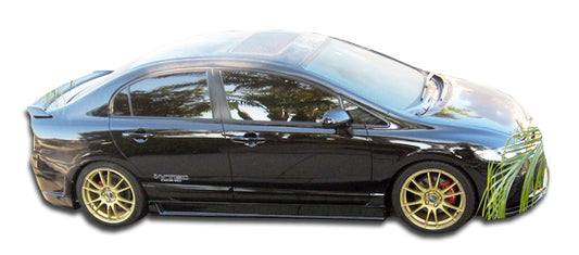 Extreme Dimensions Duraflex B-2 Side Skirts Compatible With 2006-2011 Honda Civic 4DR - 2 Piece - 103519