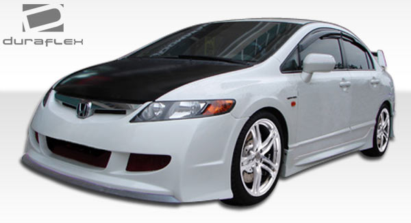 Extreme Dimensions Duraflex R-Spec Side Skirts Compatible With 2006-2011 Honda Civic - 2 Piece - 104430