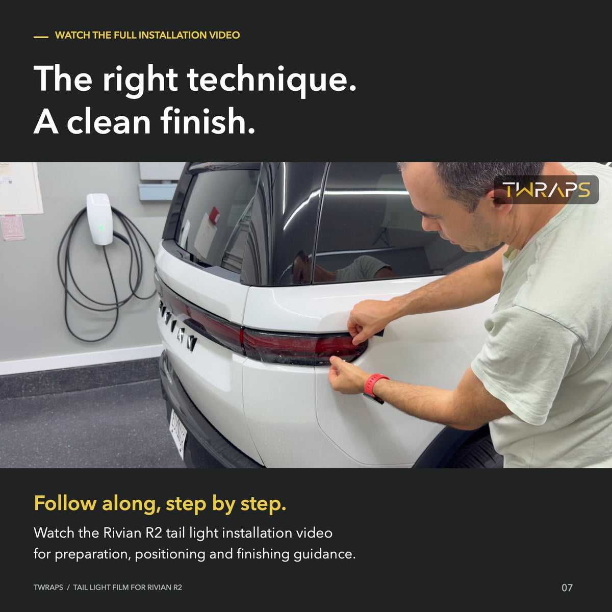 Tail Lights Tint & Clear PPF | Rivian R2, Precut Rear Light Protection
