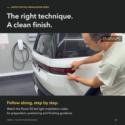 Tail Lights Tint & Clear PPF | Rivian R2, Precut Rear Light Protection