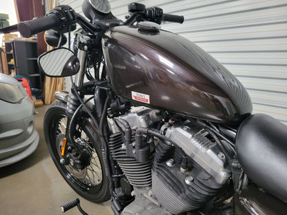 Silicone Plug Wires Harley Sportster 2007+ / PAIR OF SHORT WIRES FOR RELOCATED COIL