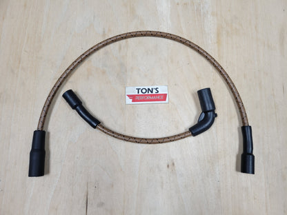 Cloth Braided Replacement 8mm Plug Wires Harley Sportster 2007+ 48 72 883 1200