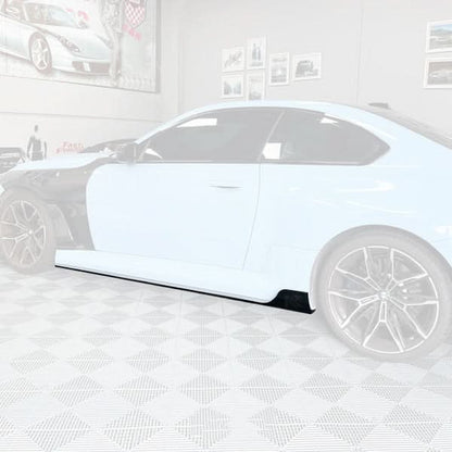 BMW 2 Series G87 M2 Carbon Fiber A Style Side Skirts (2023+)