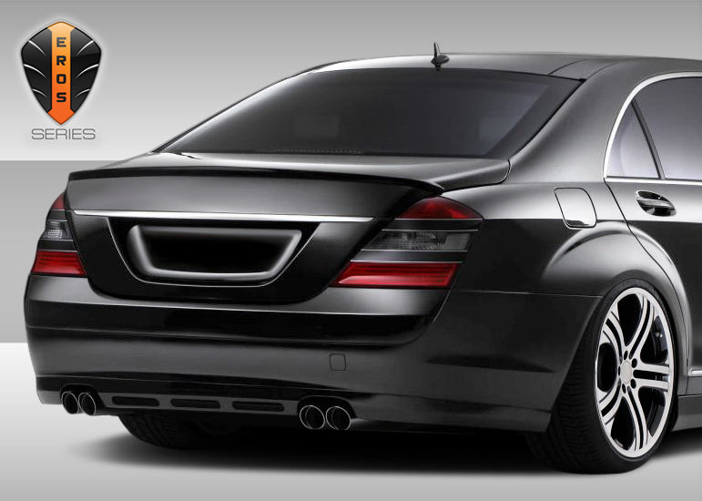 Extreme Dimensions Duraflex Eros Version 1 Rear Lip Add On Spoiler Compatible With 2007-2009 Mercedes S Class - 1 Piece - 107791