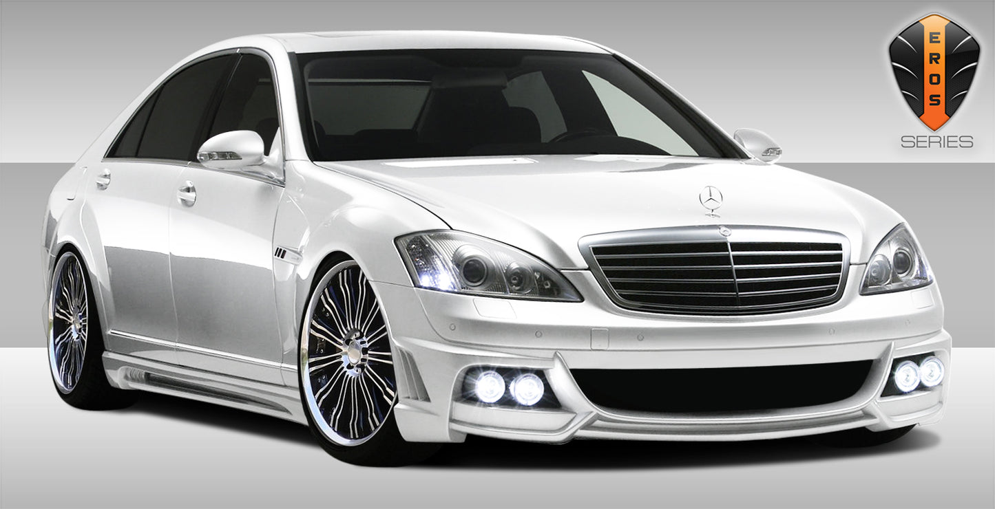 Extreme Dimensions Duraflex Eros Version 2 Front Bumper Cover Compatible With 2007-2009 Mercedes S Class - 1 Piece - 107792