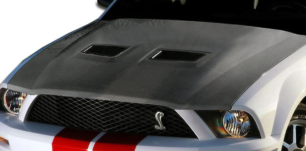 Carbon Creations OEM Look Hood Compatible With 2005-2009 Ford Mustang Cobra - 1 Piece - 104999