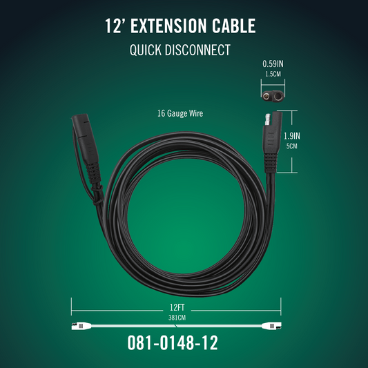 Battery Tender® 12ft SAE Quick Disconnect Extension Cable 4-Pack