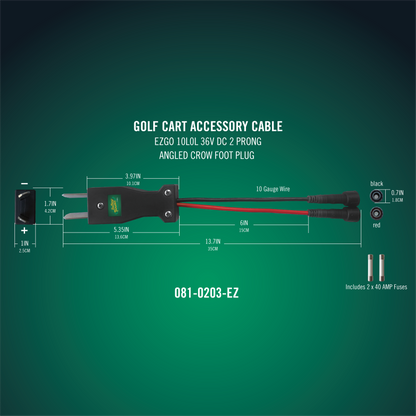 PowerPlus 36V E-Z-GO Crow Foot Plug