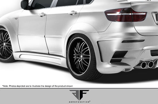 Aero Function AF-3 Wide Body Rear Door Cap Compatible With 2008-2014 BMW X6 - 2 Piece - 107933