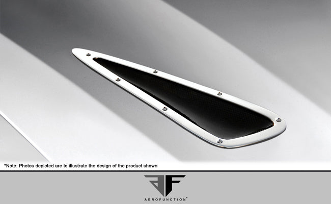 Aero Function AF-1 Hood Vents Compatible With 2008-2014 BMW X6 - 6 Piece - 107558