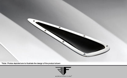 Aero Function AF-1 Hood Vents Compatible With 2008-2014 BMW X6 - 6 Piece - 107558