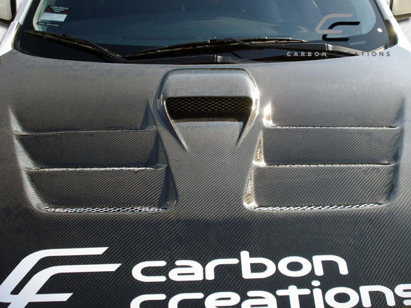 Carbon Creations GT Concept Hood Compatible With 2008-2017 Mitsubishi Evolution - 1 Piece - 104643