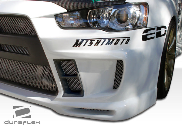 Extreme Dimensions Duraflex GT Concept Front Bumper Cover Compatible With 2008-2015 Mitsubishi Evolution - 1 Piece - 104638