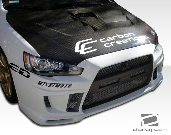 Extreme Dimensions Duraflex GT Concept Front Bumper Cover Compatible With 2008-2015 Mitsubishi Evolution - 1 Piece - 104638