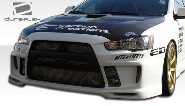 Extreme Dimensions Duraflex GT Concept Front Bumper Cover Compatible With 2008-2015 Mitsubishi Evolution - 1 Piece - 104638