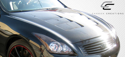 Carbon Creations GT Concept Hood Compatible With 2008-2015 Infiniti G Coupe - 1 Piece - 104662
