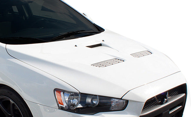 Extreme Dimensions Duraflex Evo X Look Hood Compatible With 2008-2017 Mitsubishi Lancer - 1 Piece - 106958