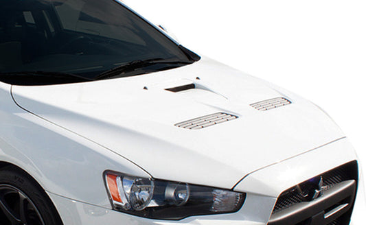 Extreme Dimensions Duraflex Evo X Look Hood Compatible With 2008-2017 Mitsubishi Lancer - 1 Piece - 106958