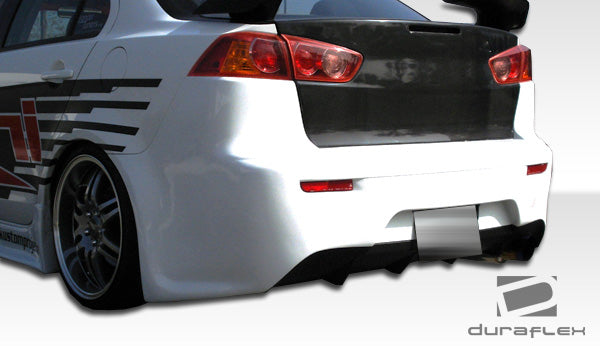 Extreme Dimensions Duraflex GT Concept Rear Bumper Cover Compatible With 2008-2017 Mitsubishi Lancer - 1 Piece - 103944