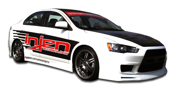 Extreme Dimensions Duraflex GT Concept Side Skirts Compatible With 2008-2017 Mitsubishi Lancer - 2 Piece - 103943