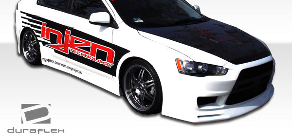 Extreme Dimensions Duraflex GT Concept Side Skirts Compatible With 2008-2017 Mitsubishi Lancer - 2 Piece - 103943