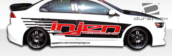 Extreme Dimensions Duraflex GT Concept Side Skirts Compatible With 2008-2017 Mitsubishi Lancer - 2 Piece - 103943