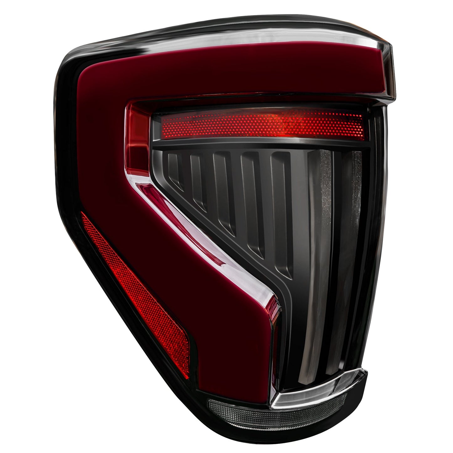 OPT7 Full-Width Strip Cross LED Tail Light with Sequential Red or Yellow Signal for 12th Gen 09-14 Ford F150 (Inspired from New Ford F-150 Lighting)