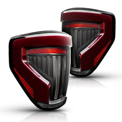 OPT7 Full-Width Strip Cross LED Tail Light with Sequential Red or Yellow Signal for 12th Gen 09-14 Ford F150 (Inspired from New Ford F-150 Lighting)