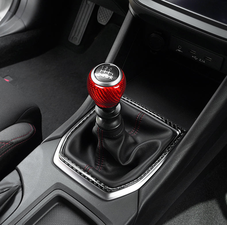 JDMuscle 22-24 Subaru WRX Tanso Dry Carbon Fiber Shift Knob Surround Cover - Return