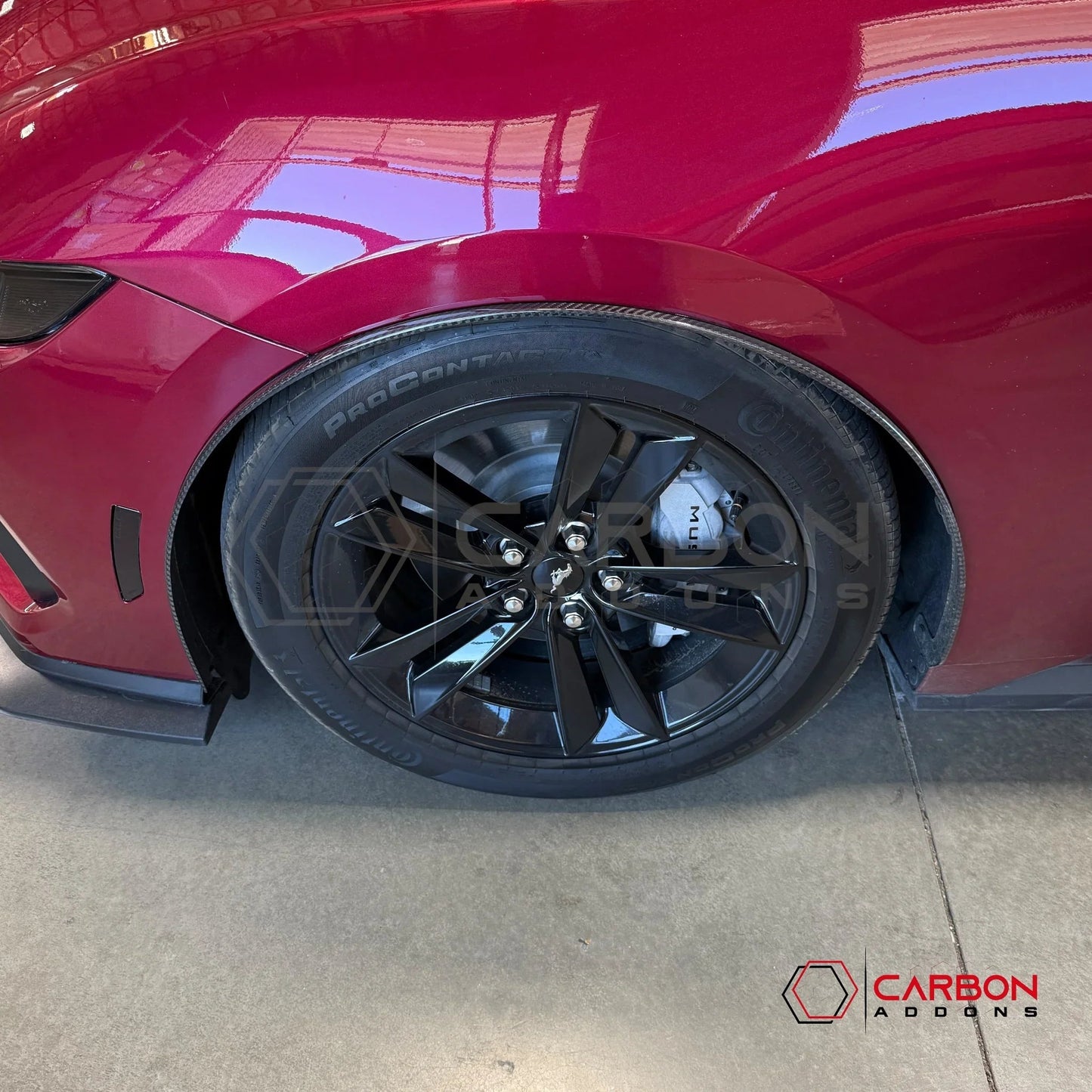 2024+ Ford Mustang Carbon Fiber Front Fender Flares (Pair)