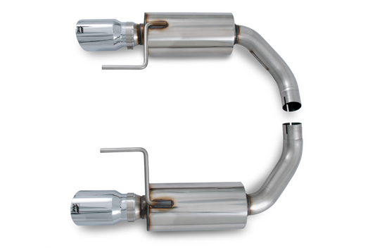 AWE Tuning Touring Edition Axle-back Exhaust for S550 Mustang EcoBoost - Chrome Silver Tips 3015-32086