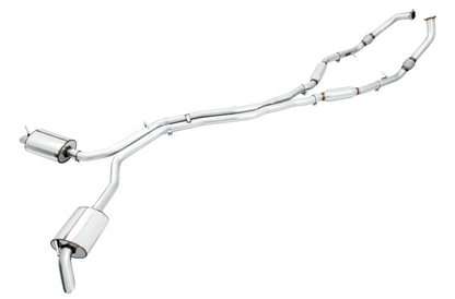 AWE Tuning Touring Edition Exhaust for Audi B9 SQ5 - Resonated - No Tips (Turn Downs) 3015-31016
