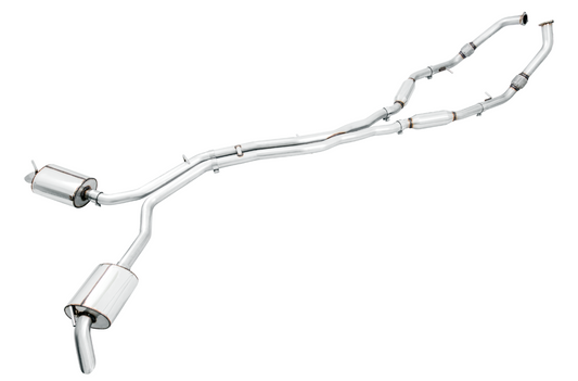 AWE Tuning Touring Edition Exhaust for Audi B9 SQ5 - Resonated - No Tips (Turn Downs) 3015-31016