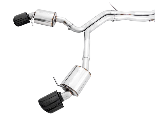 AWE Tuning Touring Edition Exhaust for Audi B9 RS 5 Coupe - Non-Resonated - Diamond Black RS-style Tips 3015-33108