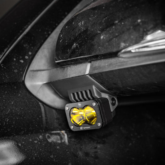 Side Mirror Ditch Light Mount Kit (3rd Gen Tacoma)