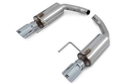 AWE Tuning Touring Edition Axle-back Exhaust for S550 Mustang EcoBoost - Chrome Silver Tips 3015-32086