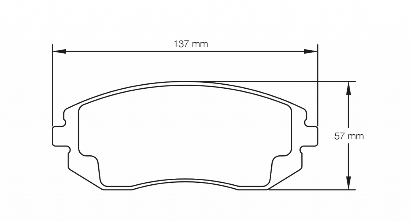 PAGID Racing Pagid Racing 8174 RSL1 Compound Brake Pads 8174-RSL1
